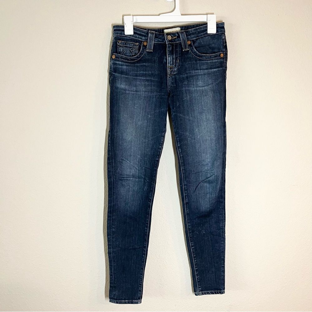 Big Star Jeans Womens Alex Skinny Blue Stretch Denim High Rise Size 26